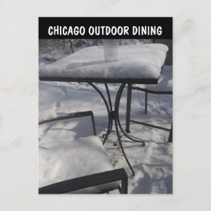 CARTES POSTALES DE RESTAURANT EN HIVER CHICAGO
