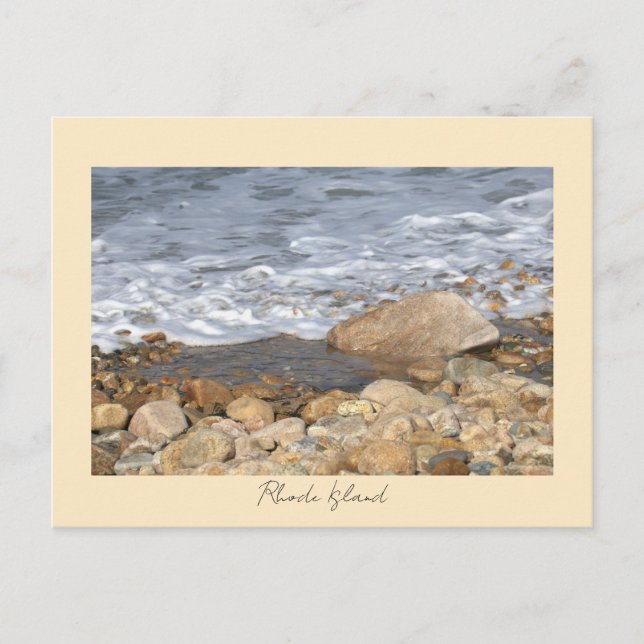 Cartes postales de Rhode Island Rochers Vagues (Devant)