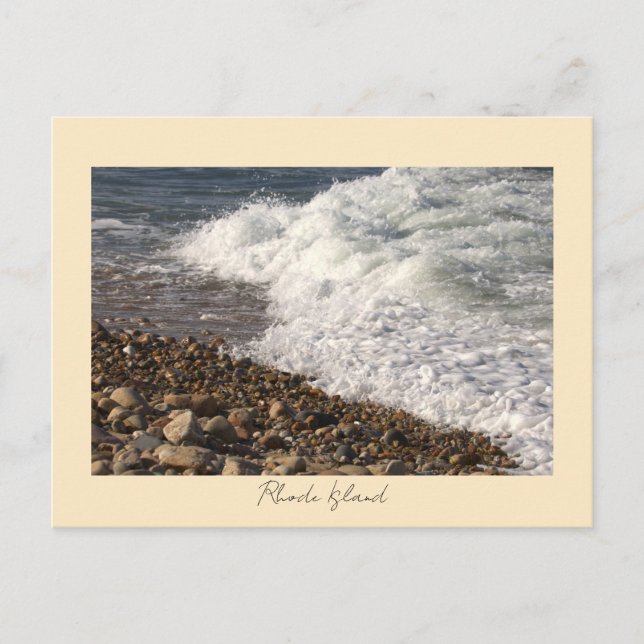 Cartes postales de Rhode Island Rochers Vagues (Devant)