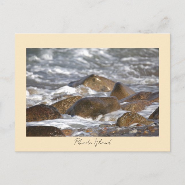 Cartes postales de rochers vagues Rhode Island (Devant)