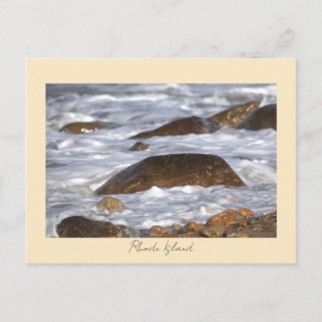 Cartes postales de rochers vagues Rhode Island (Devant)