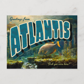 Cartes postales de salutations d'Atlantis