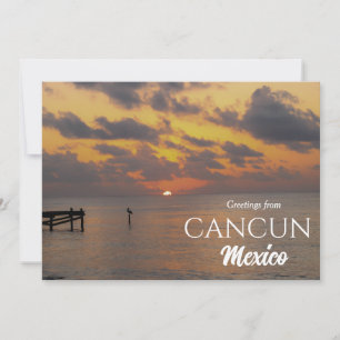 Cartes postales de salutations de Cancun Mexique a