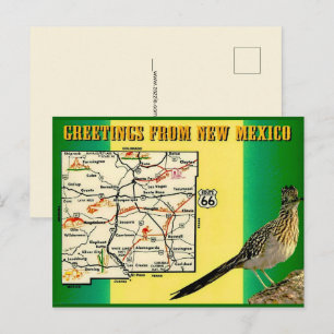 Cartes postales de salutations du Nouveau-Mexique