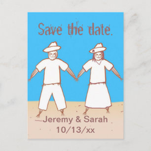 Cartes postales de Sauvegarder la date Couple Épou