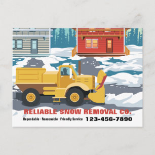 Cartes postales de service de déneigement