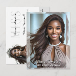 Cartes postales de signature de concours minimalis