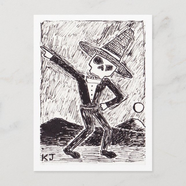 Cartes postales de squelette (Devant)