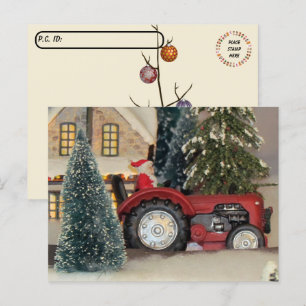 Cartes postales de style agricole Santa Claus