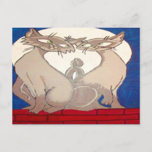 Cartes postales de style siamois