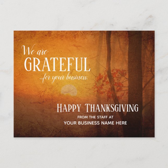 Cartes Postales De Thanksgiving Automne - Gratuit (Devant)