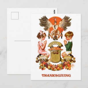 Cartes postales de Thanksgiving vintage Art
