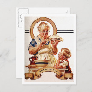 Cartes postales de Thanksgiving vintage Art