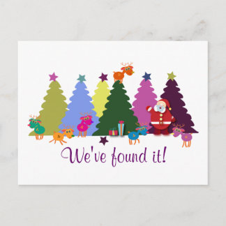 Cartes postales de voeux de Noël : Père Noël et se