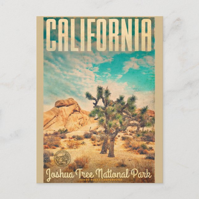 Cartes postales de voyage de Joshua Tree en Califo (Devant)