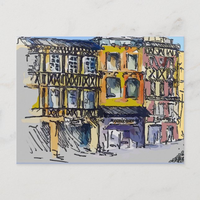 Cartes postales de voyage du trimestre français (Devant)