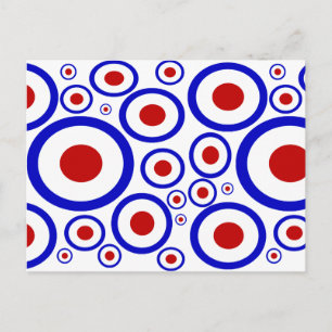 Cartes postales des cercles de cibles modernes des