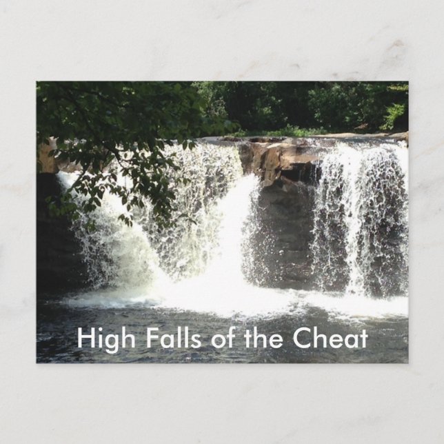 Cartes postales des chutes de Cheat River WV Water (Devant)
