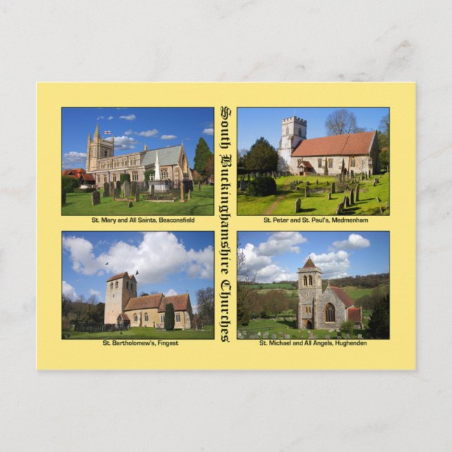 Cartes postales des églises du Buckinghamshire (Devant)