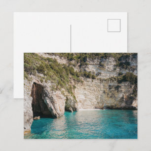 Cartes postales des grottes de Paxos Grèce Côtière