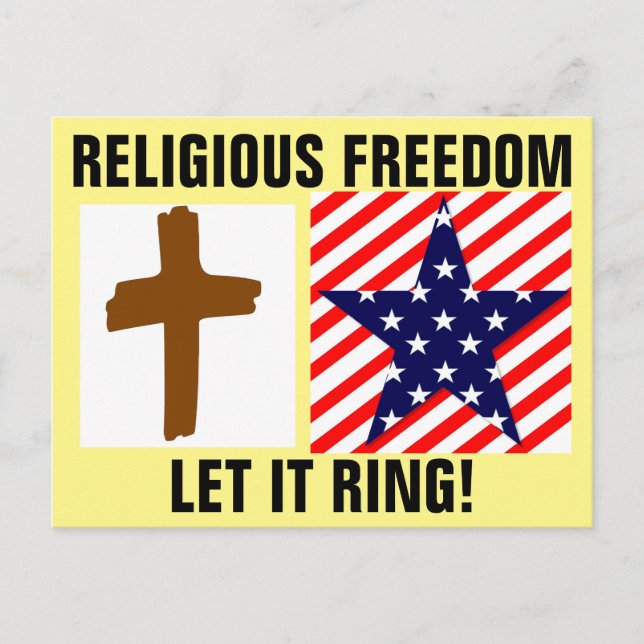Cartes postales des mèmes de liberté religieuse (Devant)