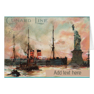 Cartes postales des navires de croisière vintages