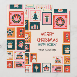 Cartes postales des ornements de Noël