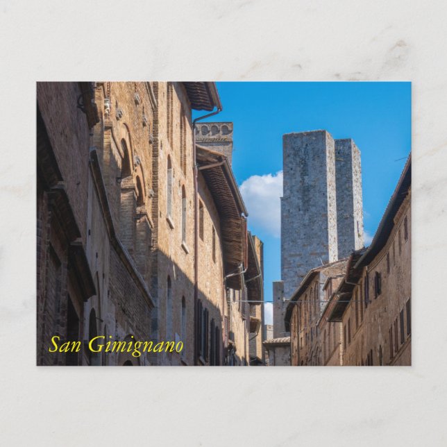 Cartes postales des tours de Saint-Gimignan, Tosca (Devant)
