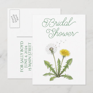 Cartes postales d'invitation à une fête de mariage