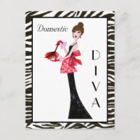 Cartes postales "Divas domestiques"