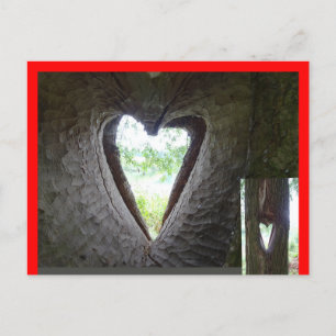 Cartes postales do-it-yourself coeur dans l'arbre