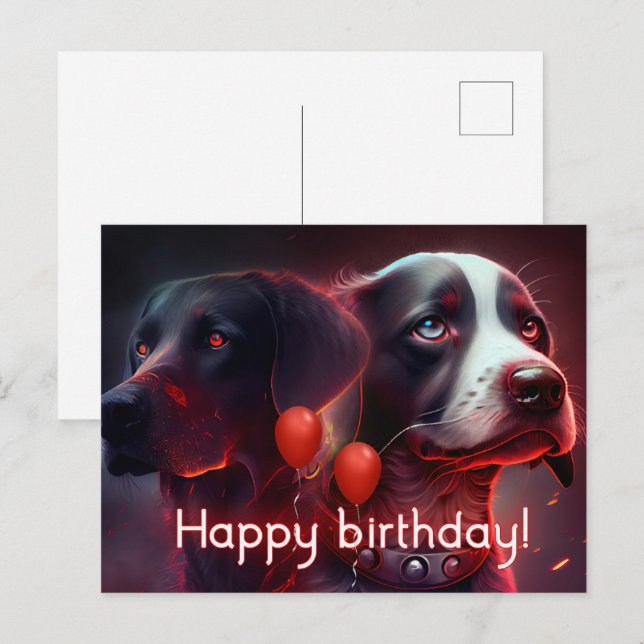 Cartes Postales Dog  (Devant / Derrière)