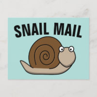 Cartes Postales Drôles COURRIER ESCARGOT