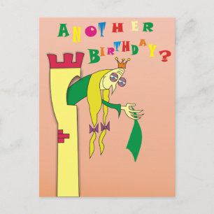 Cartes postales drôles d'anniversaire de la vieill