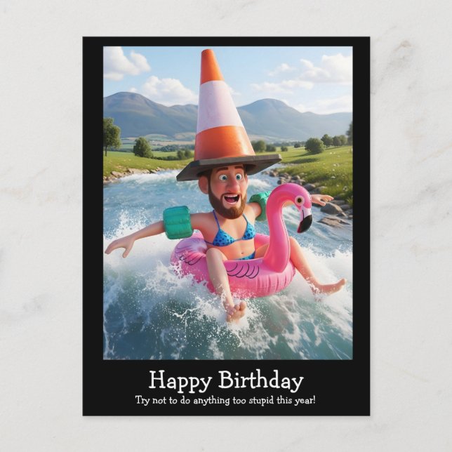 Cartes postales drôles d'anniversaire pour hommes (Devant)