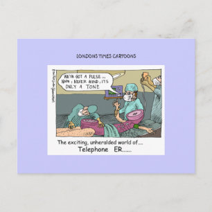 Cartes Postales Drôles Dessin Animé Code Téléphoni