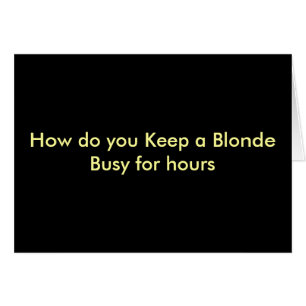 Cartes postales drôles - pour des blondes et des