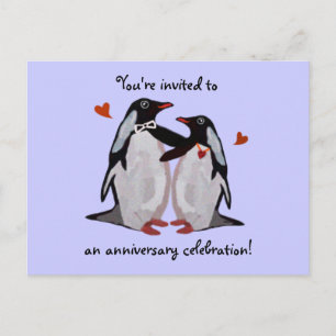 Cartes postales du 25e anniversaire de Penguin Lov