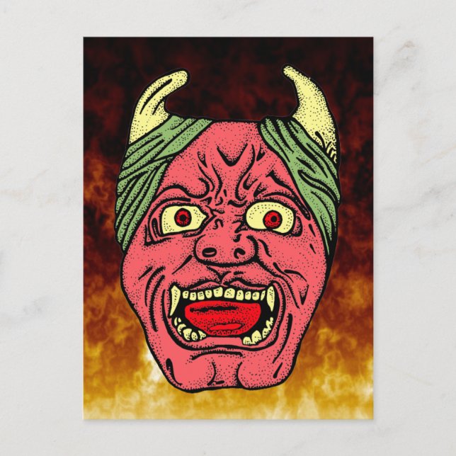 Cartes postales du diable japonais (Devant)