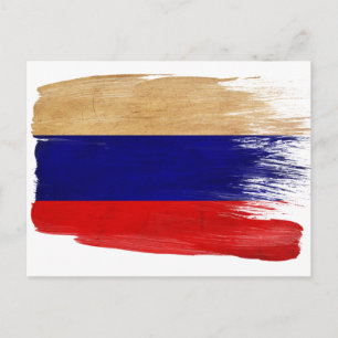 Cartes postales du drapeau de Russie