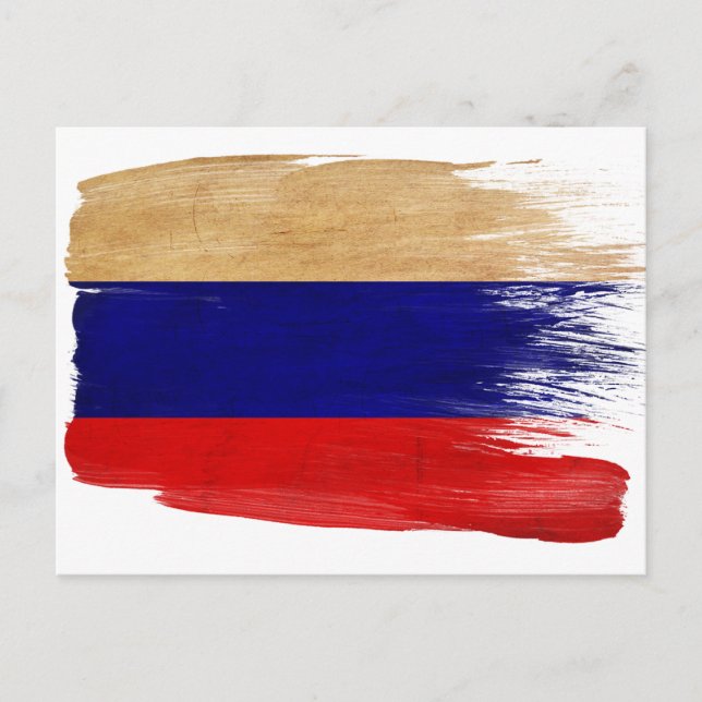 Cartes postales du drapeau de Russie (Devant)