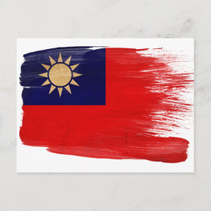 Cartes postales du drapeau de Taïwan