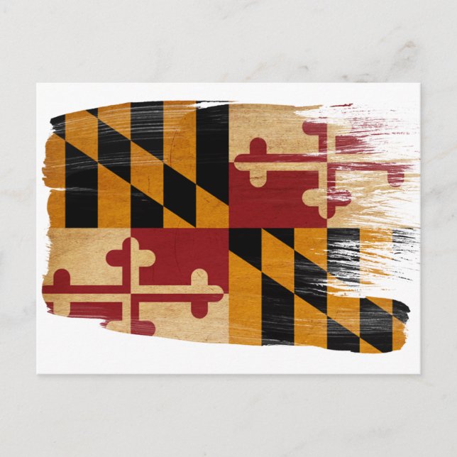 Cartes postales du drapeau du Maryland (Devant)