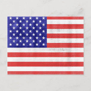 Cartes postales du drapeau vintage États-Unis