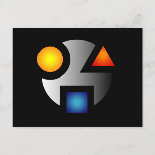 Cartes postales du logo crypté MI