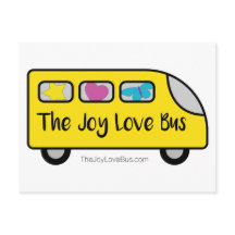 Cartes postales du logo du bus Joy Love