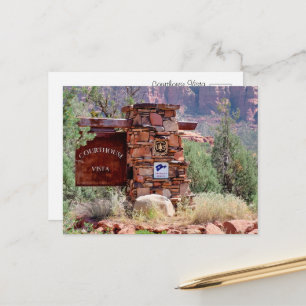 Cartes postales du panneau de bienvenue de Courtho