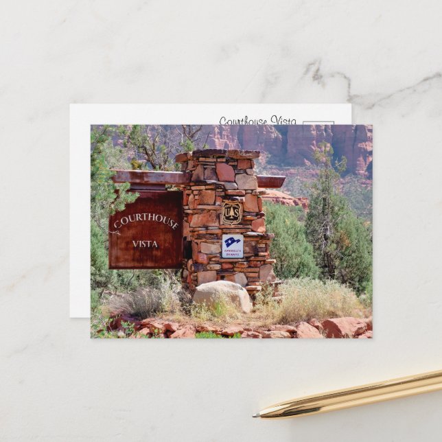 Cartes postales du panneau de bienvenue de Courtho (Devant/Arrière en situation)