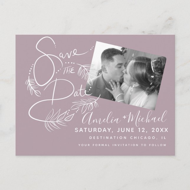 Cartes postales du script de marquage botanique (Devant)