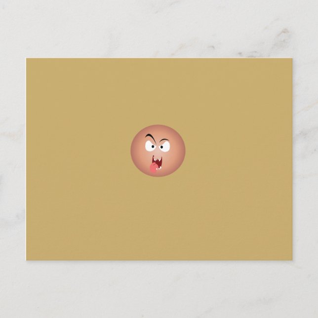 Cartes postales du visage fou (Devant)